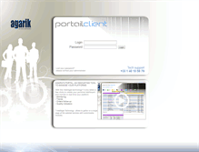 Tablet Screenshot of portailclient.agarik.com